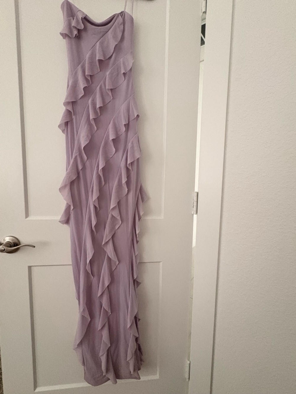 Windsor Lavender Ruffle Maxi Dress